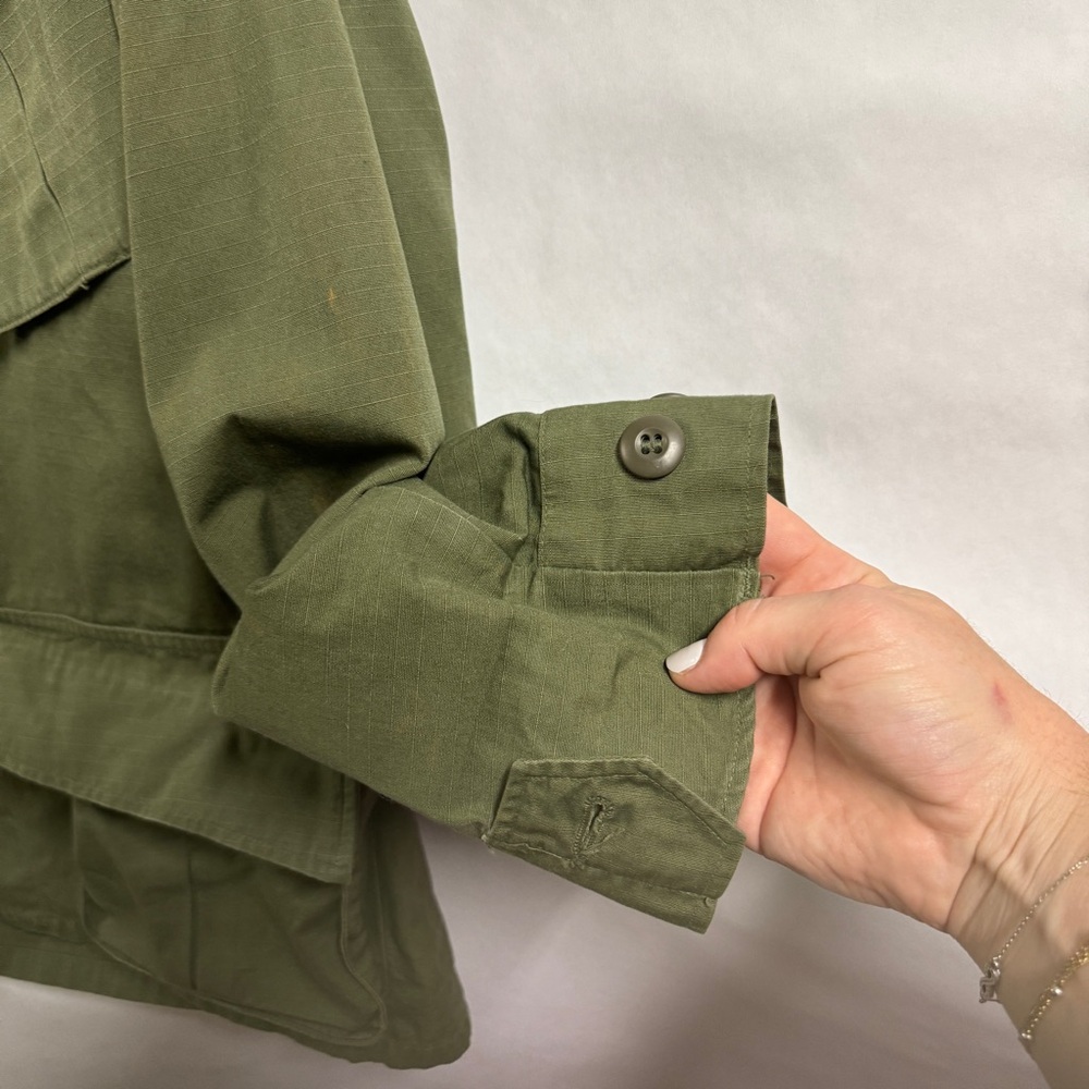 Vintage Khaki Green 60s Military Jacket - Picture 7 of 9